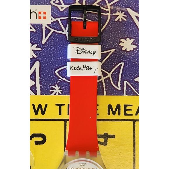 Swatch watch MOUSE MARINIERE GZ352 2021 Specials Designed by Keith Haring - Picture 5 of 10